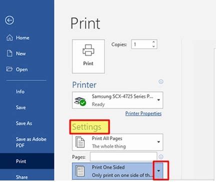 how to print front and back on a printer